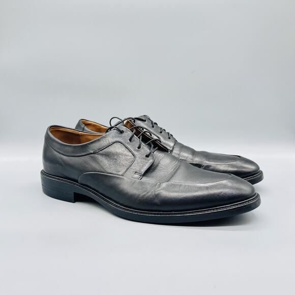 Cole Haan Shoes Mens 11 Black Leather Derby Oxford Dress Almond Toe Classic main image 10